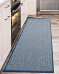 Color&Geometry Kitchen Rugs Kitchen Mats for Floor, 17"X59" Blue Kitchen Rugs Non Slip Washable with Rubber Backing, Quick Dry, Low Pile, Easy Clean Kitchen Runner Rug Kitchen Sink Mat