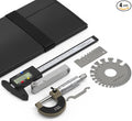 YESWELDER Welding Measurement Toolkit, 4PCS Stainless Steel Weld Inspection Tool including LG-03, Digital Caliper, Outside Micrometer and Feeler Gauge