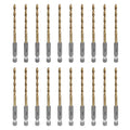 SALI Cobalt Drill Bit Set,20 Pack 5/32 Inch High Speed Steel Hex Shank Jobber Drill Bits, for Hardwood, Aluminum,Metal,Copper,Alloyed Steel