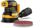Random Orbital Sander for Dewalt 20V Battery, 5" Palm Cordless Sander with 10pcs Sandpaper, 3 Variable Speeds, Dust Collector for Woodworking Polishing Sanding(Battery Not Included)