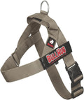 Adjustable Dog Harness– No Pull, No Choke – for English Bulldogs, French Bulldogs, Pugs & Broad-Chested Breeds – Easy, Safe Walks (Taupe, Small)