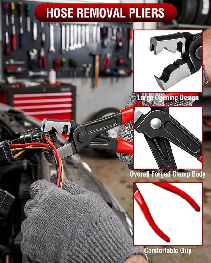 17PC Electrical Disconnect Pliers & Terminal Removal Kit for Cars