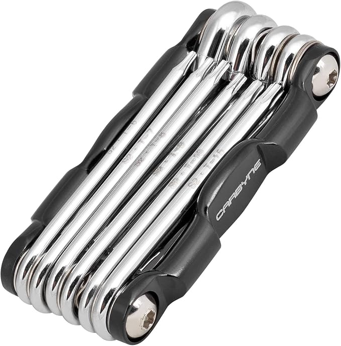 Carbyne Folding Tamper Proof Torx Wrench Set, 10-Piece, T6 to T30 | Heat Treated S2 Steel, Security Tips