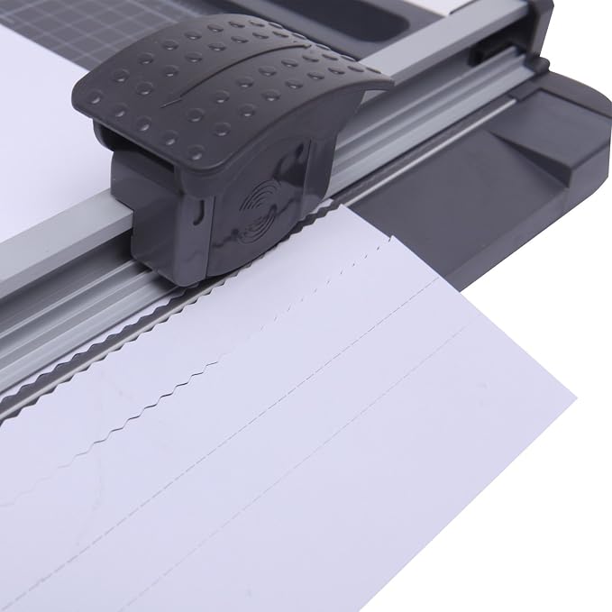 3-Way 12.6 Inch (A4 size) Rotary Trimmer Cutter Perforate & Scallop | A4 Size, Perforate Option, Scallop Options included
