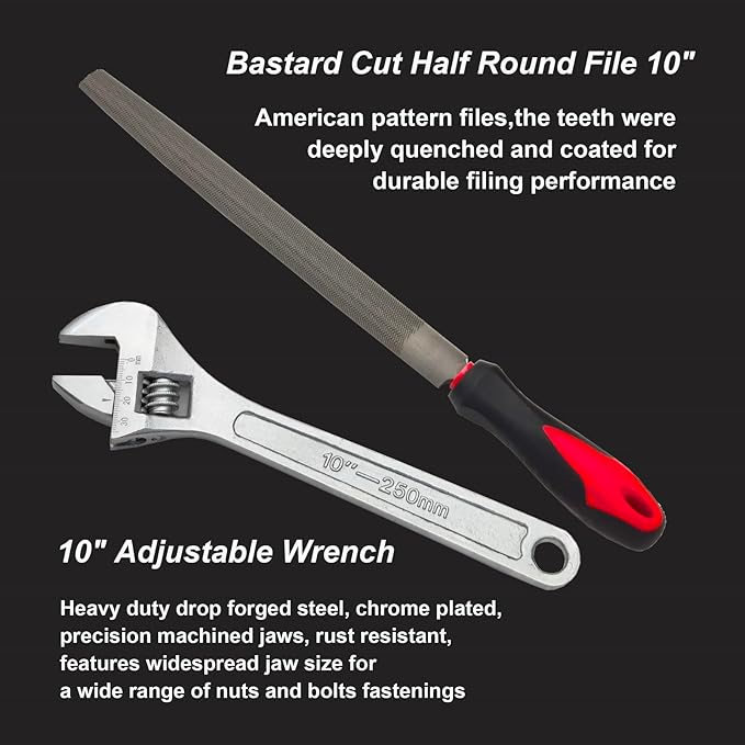 VASTOOLS Welding Accessories,25pc,Chipping Hammer,Leather Gloves,Soapstone Holder,Welding Magnet,Torch Striker,Wire Brush,Fillet Gage,Welpers Pliers,Adjustable Wrench,Half Round File