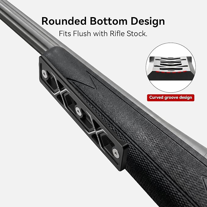 XM-5F 5.5" Universal Rifle Arca Rail Mount, Hunting Tripod Accessories for Triditonal Wooden Handguard/Nylon/Composite Materials Stock or Other Customized Rifle