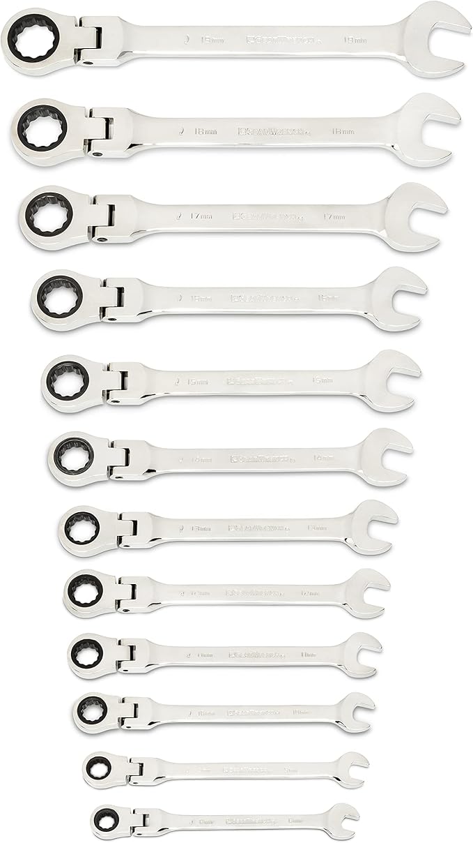GEARWRENCH 25-Pc. Flex Combination Ratcheting Wrench Set, SAE/MM - 86730 (Pack of 2)
