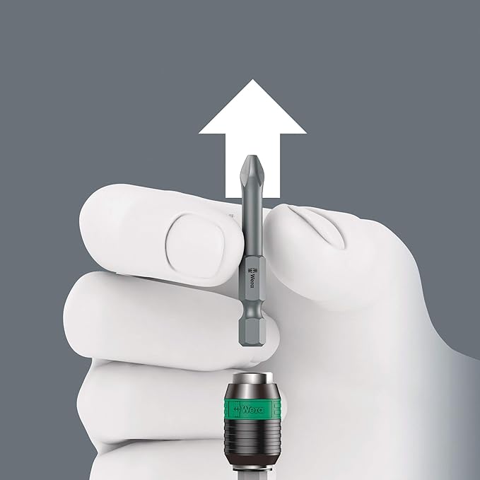WERA - 05051493001-838 RA-R M Bitholding Screwdriver with Ratchet functionality, 1/4", 1/4" x 123.5 mm