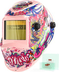 YESWELDER Auto Darkening Welding Helmet, Blue Light Blocking, 1/1/1/1 True Color Solar Powered Welding Hood with 2 Arc Sensors, Wide Shade 3.5/9-13 Welder Mask for TIG MIG ARC and Grind