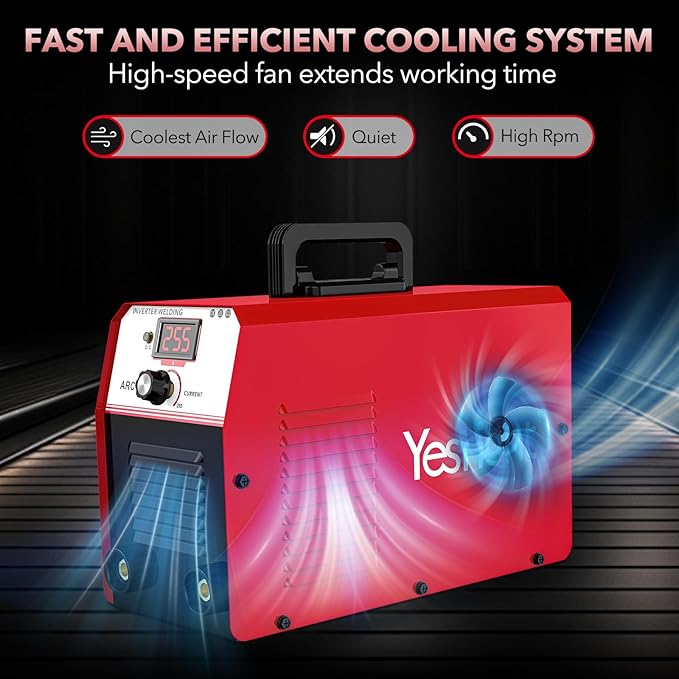 255A MMA Welder, 110V/220V Dual Voltage Portable ARC Welding Machine with IGBT Digital Display & Hot Start for Stick Electrode Welding - Outdoor Repairs, Farm & Home DIY