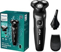 Philips Electric Shavers for Men, Rechargeable AquaTouch Mens Electric Shaver Wet and Dry with Comfort Cut Blades and Click-on Precision Trimmer, Cordless Electric Razors with 5D Flex Head