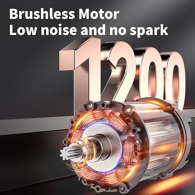 NAWIN Cordless Impact Driver Kit 16.8V Max Torque 140Nm（105ft-lbs）High Rotation Electric Impact Driver Brushless Motor Continuously Variable Rechargeable 1/4" impact driver 2.0Ah Batteries