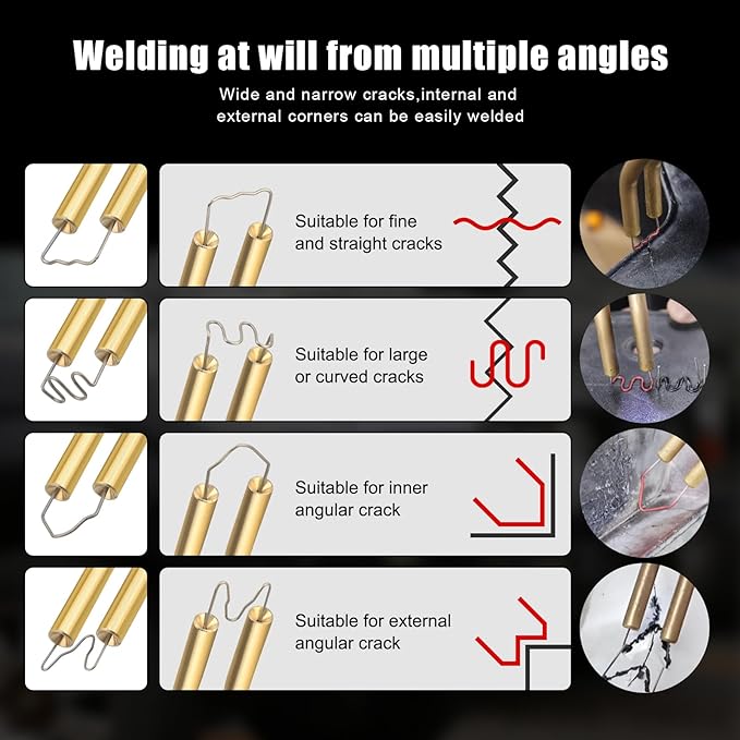 ATOLS Upgraded Plastic Welder, 1000PCS Staples, Pure Copper Transformer, Rapid Heating, Plastic Welding Kit, Hot Stapler Kit, Plastic Welder Gun Kit, Car Bumper Repair Kit, Plastic Repair Kit