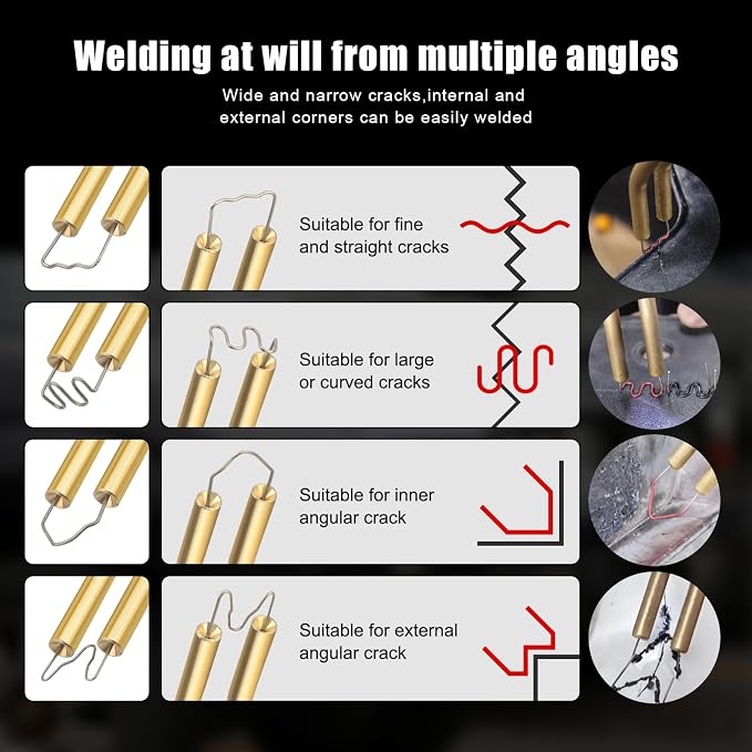 ATOLS Upgraded Plastic Welder, 1000PCS Staples, Pure Copper Transformer, Rapid Heating, Plastic Welding Kit, Hot Stapler Kit, Plastic Welder Gun Kit, Car Bumper Repair Kit, Plastic Repair Kit