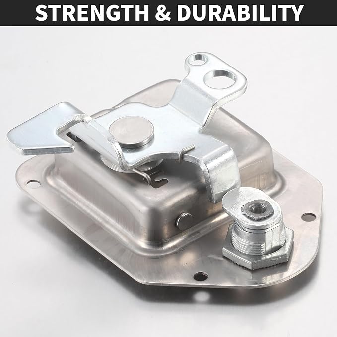 Truck Box Latch Replacement kit, Paddle Latch Tool Box Locks with Keys,Truck Box, Trailer Door, RV, Camper, Storage Box, 4.4" L x 3.3" W