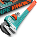 Heavy Duty Pipe Wrench, 36" Adjustable Straight Plumbing Wrench, High Drop-Forged jaws, Professional Pipeline Tool for Water Pipe Fittings, Mechanical assembly, Workshop Operations