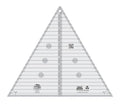 Creative Grids 60 Degree Triangle 12-1/2in Quilt Ruler – CGRT12560 – Made in USA, 12-1/2in x 14-3/4in, Non-Slip Grip Acrylic Quilting, Sewing, Crafting, Patchwork Ruler & Template