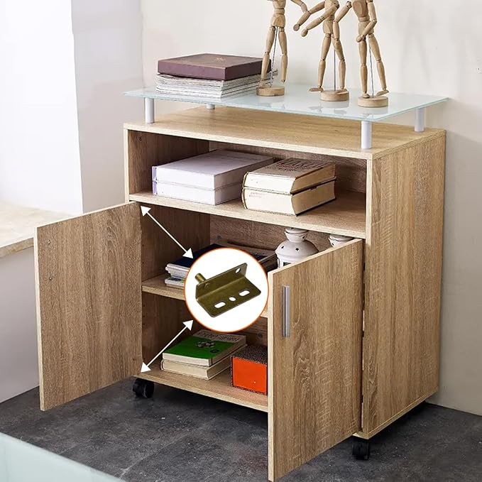Aifeier ET 2 Sets Pivot Hinges Bronze Heavy Duty Concealed Shaft Door Hinges with Bushing for Wood Doors, Drawers, Furniture Cabinets, Wardrobe, Showcase, etc