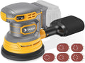 Cordless Random Orbital Sander Compatible for Dewalt 20v 60v Battery(NO Battery), Electric Palm Orbital Sander With Dust Collector, 6 Variable Speeds, 20Pcs Sandpaper For Sanding Polishing Woodworking