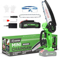 Saker Mini Chainsaw Cordless,6 Inch Chainsaw, Mini Electric Chainsaw Cordless Battery Powered,One-Hand Portable Chain Saw for Tree Trimming, Pruning&Wood Cutting,Gifts for Men Husband Father