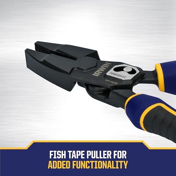 IRWIN VISE-GRIP Pliers, PowerSlot High Leverage Lineman's, 9.5 Inch (IWHT84000)