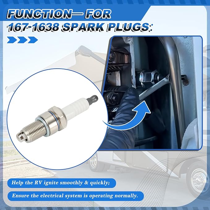 Oil Change Tune Up Kit Includes 122-0836 Oil Filter, 140-3116 Air Filter, 149-2341-01 Fuel Filter, 167-1638 Spark Plug, Fit For Onan RV QG Generators 5500 7000,HGJAA HGJAB HGJAC Maintenance Kit