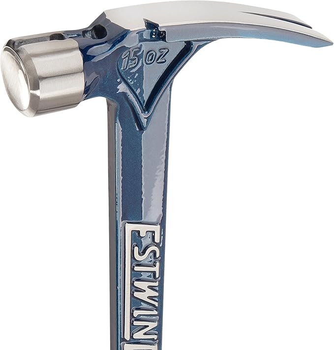 ESTWING Ultra Series Hammer - 15 oz USA Made Rip Claw Framing Hammer with Smooth Face & Shock Reduction Grip - E6-15S