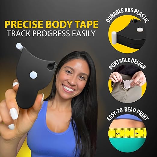 Perfect Body Tape Measure - 80 Inch Automatic Telescopic Tape Measure - Retractable Measuring Tape for Body: Waist, Hip, Bust, Arms, and More (Black - 80 inch)