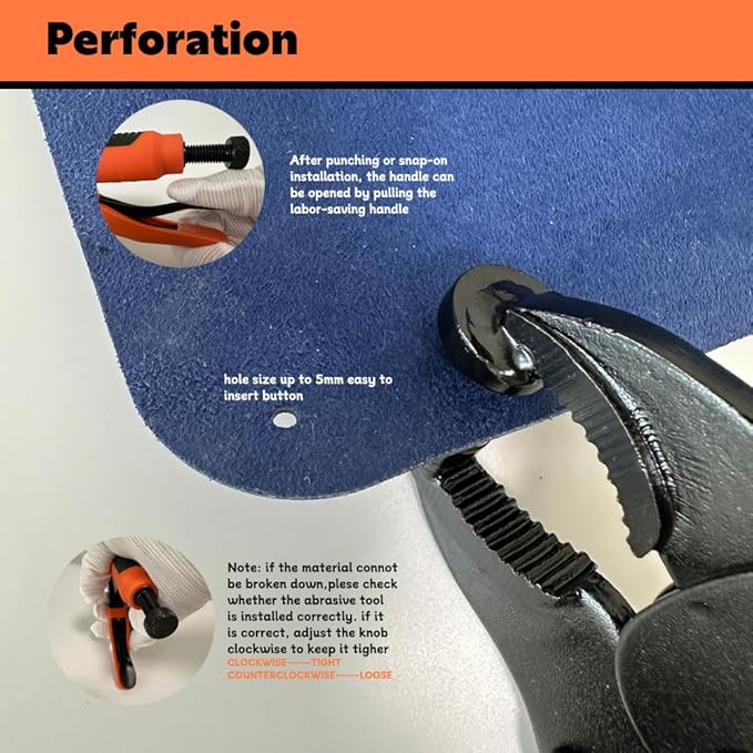 Heavy Duty Snap Fastener Tool Kit Includes 40 Sets 15mm Snaps for Boat Cover,Repairing Boat Covers, Canvas, Sewing, Tarps