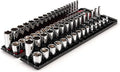 TEKTON 3/8 Inch Drive 6-Point Socket Set with Rails, 68-Piece (1/4-1 in., 6-24 mm) | SHD91220 | (1/4 - 1 in., 6 - 24 mm), Shallow and Deep, Socket Rail