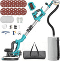Drywall Sander with Vacuum Dust Collector, 1000W Popcorn Ceiling Removal Tool, Electric Drywall Sander with Digital Display Screen 9 Variable Speed 800-2100RPM, Foldable & Extendable Handle