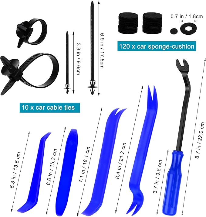 1365Pcs Car Push Retainer Clips Body Clips Plastic Fasteners Kit Fender Rivet Clips 44 Most Popular Sizes Nylon Auto Push Pin Rivets Set for Toyota GM Ford Honda Acura Chrysler,Blue
