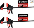 Bar Clamps Wood Clamps for Woodworking 24" One Hand Clamp/Spreader - 2-pack Quick Clamps E-Z Hold Bar Clamps Set F Clamp with 300 lbs Load Limit Medium Duty