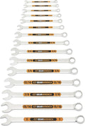 GEARWRENCH 15 Pc 12 Pt SAE Hi-Viz Long BeamCombination Wrench Set | 81901H