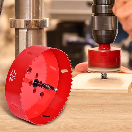 3 Inch / 76mm Hole Saw for Wood, Plastic Board, Ceiling,Drywall, and Metal Sheet - HSS Bi-Metal Hole Cutter with Pilot Drill Bit