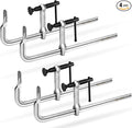 SHALL 4-Pack Bar Clamps Set, 12-Inch Light-duty Drop Forged Steel Bar Clamps, Steel F Clamps with Max 450Lbs Load Limit for Welding, Woodworking, Metal working, DIY and Crafts