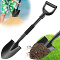 Shovel, Garden Shovels for Digging Gardening Heavy Duty, 31 inch Small Short Metal Shovel with D-Handle, Sharp Round Point Blade, Comfort Grip, Camping, Off Road, Soil, Kids Sand Beach Mini Spade Tool