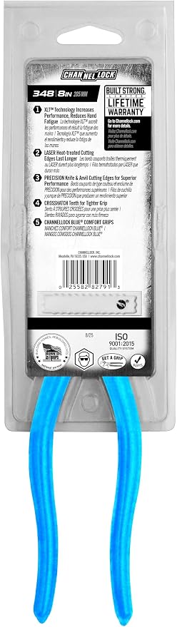 Channellock Pliers 348 HL Combination Plier - High Carbon Steel, Gripping - 8.5 in