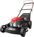 AMERISUN Gas Lawn Mower, 21" Self-propelled Lawn Mower, 170cc OHV Engine with Forced Air Cooling, 3-in-1 Mulching/Bagging/Side Discharge, 6 Cutting Heights, 1.4-Bushel Grass Catcher