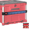BYERN AUTO Magnetic Tool Holder Compatible with Milwaukee Packout Toolbox | Heavy-duty Magnetic Tool Bar for Packout Side Mounting with Rail Clips, No Drilling Keeps Tools Organized and Easy Accessible