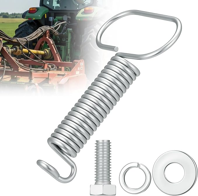 1 Pcs Hydraulic Hose Hanger Spring Clamp for Tractor, Sliver