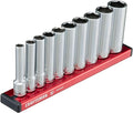CRAFTSMAN V-SERIES Socket Set, Deep MM, 1/4 Inch Drive, 10 Piece (CMMT17515V)
