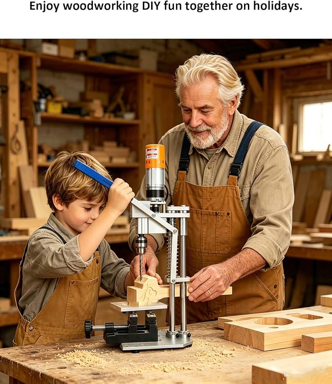 Mini Drill Press Table Compact And Portable Enhanced Model With High Torque, 440–880 Rpm Ideal For Woodworking, Pen Making, Metalworking, Epoxy Projects, Jewelry Making, Diy Crafts, Handicrafts
