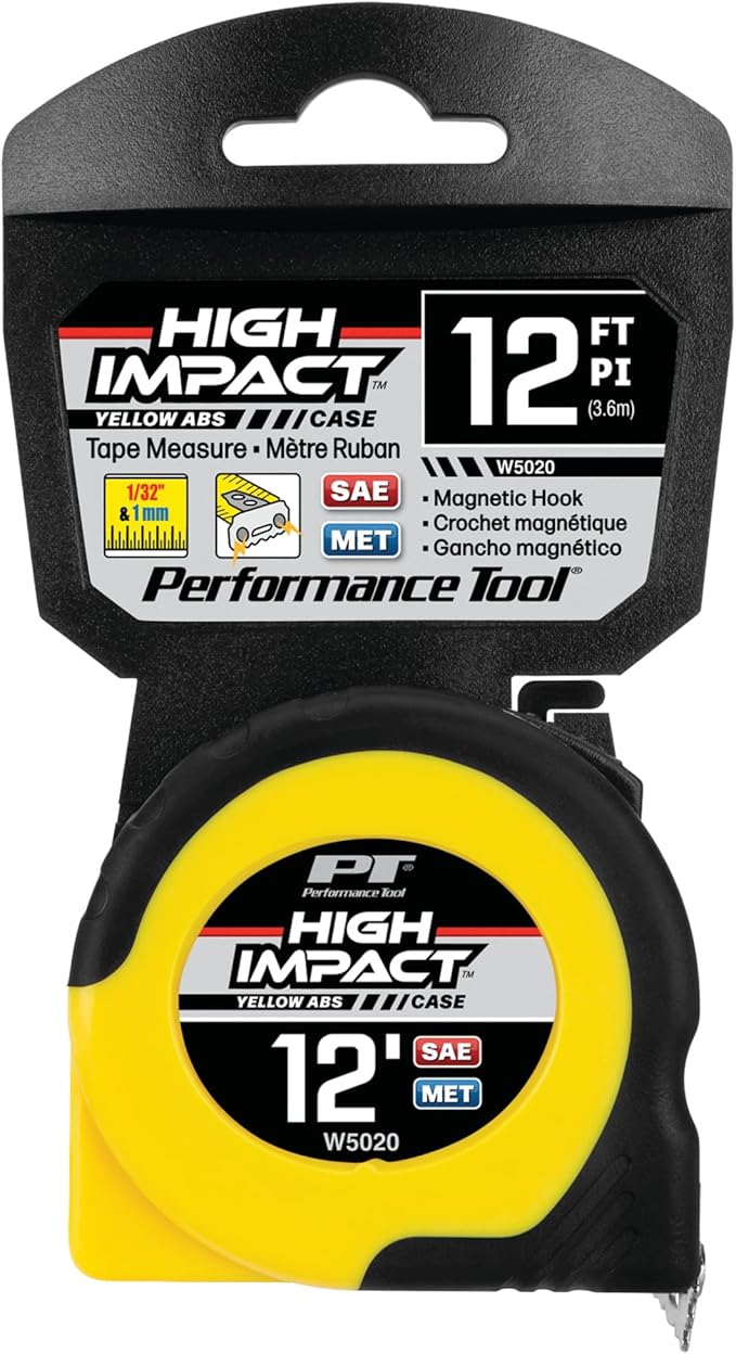Performance Tool W5020 'Fast Measure' Tape, 12' x 5/8