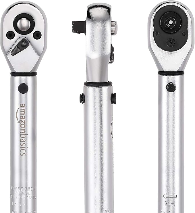 Amazon Basics 1/4-Inch Drive Click Torque Wrench - 20-150 Inch-lb, 2.5-15 Nm (Pack of 10)