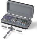 T Handle Ratchet Screwdriver Set with 4 Handles for Home,Auto,Bike,Eyeglass
