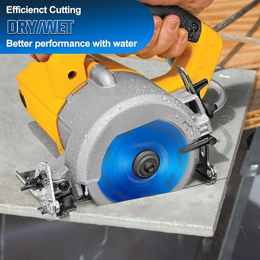 20 Pcs Diamond Saw Blade, 4.5 Inch Super Thin Tile Blade, Diamond Saw Blades for Angle Grinder, 4.5" Tile Blade for Smooth Cutting Marble Ceramics Porcelain Tiles(4.5 inch-20Pcs-Blue)