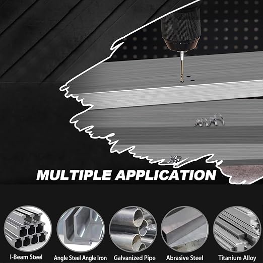 3/16 Cobalt Drill Bit for Metal and Hard Steel(10Pcs),Hex Shank Quick Change M35 HSS Twist Impact Drill Bit Set,with Storage Case