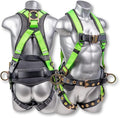 Hammerhead 5pt Safety Harness Back Padded, QCB Chest, Tongue Buckel Legs Straps, Back & Side D-Rings