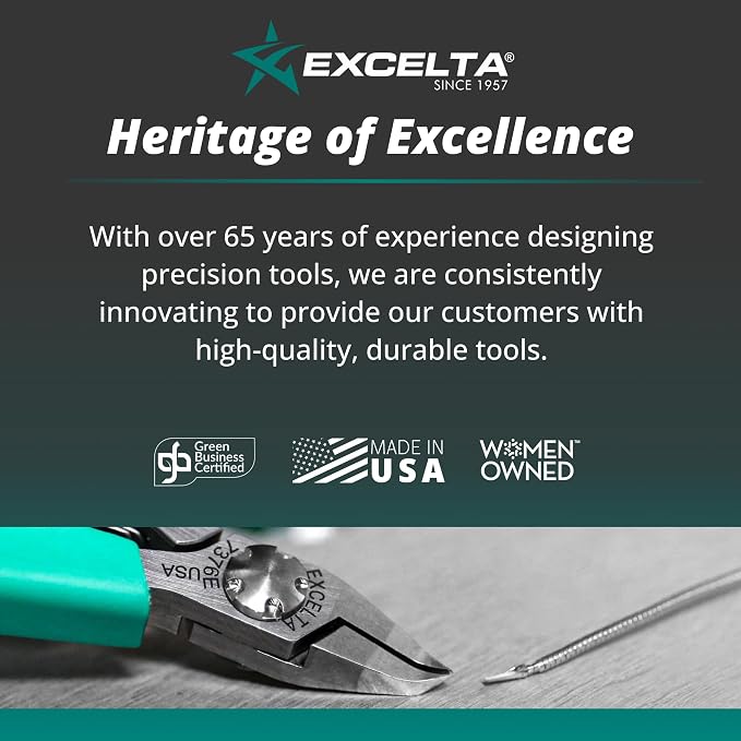 Excelta Stainless Steel Pliers, Gentle Spring Mechanism, 5.5" Length